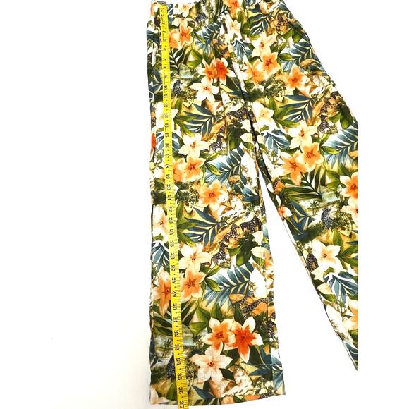 Panama Jack Wide-Leg Trousers, NWT, Size XS, Linen Blend, Tropical Resort Cruise - Picture 7 of 10